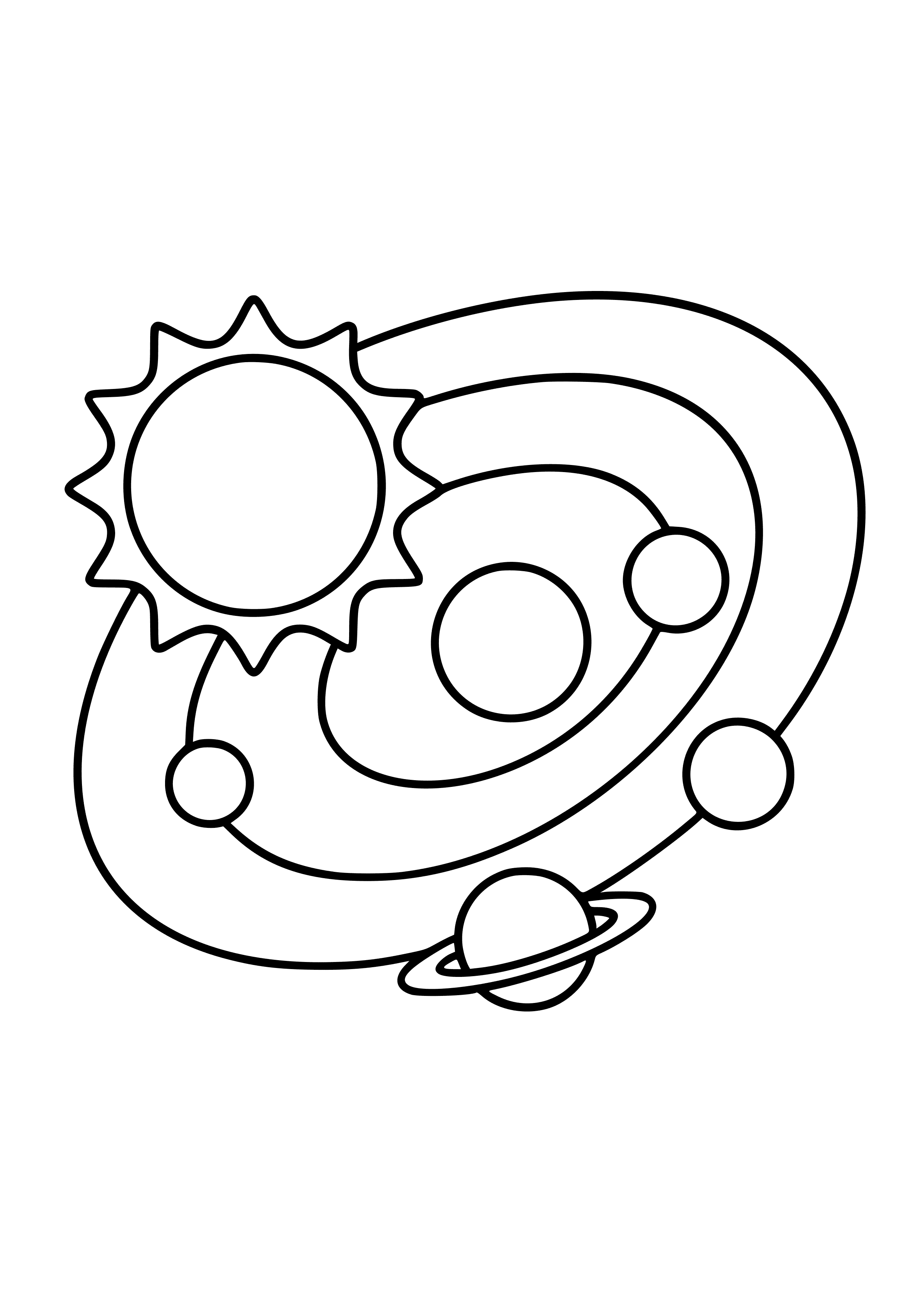Learning About the Solar System Coloring Page