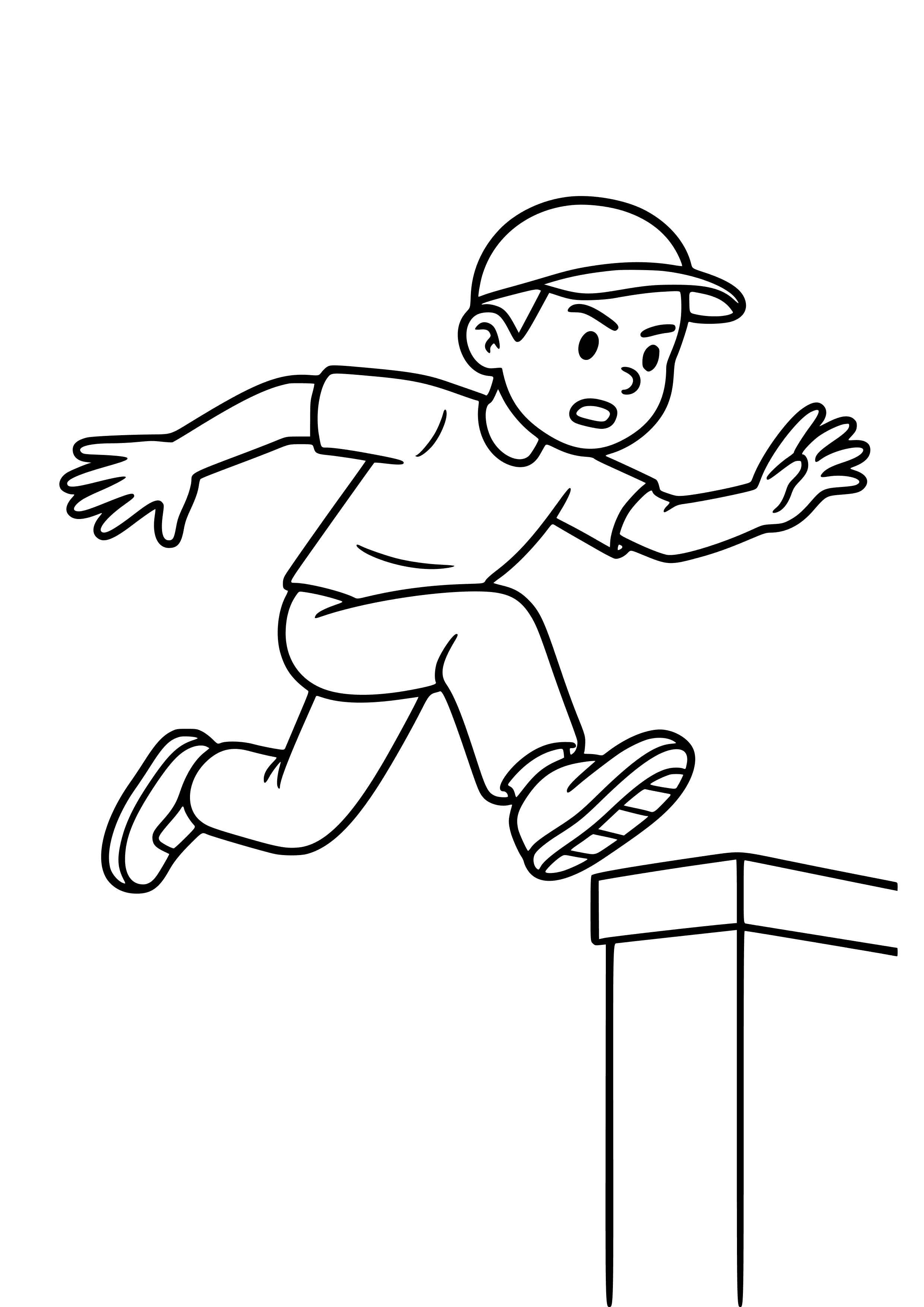 Parkour Athlete Leaping Off a Wall Coloring Page