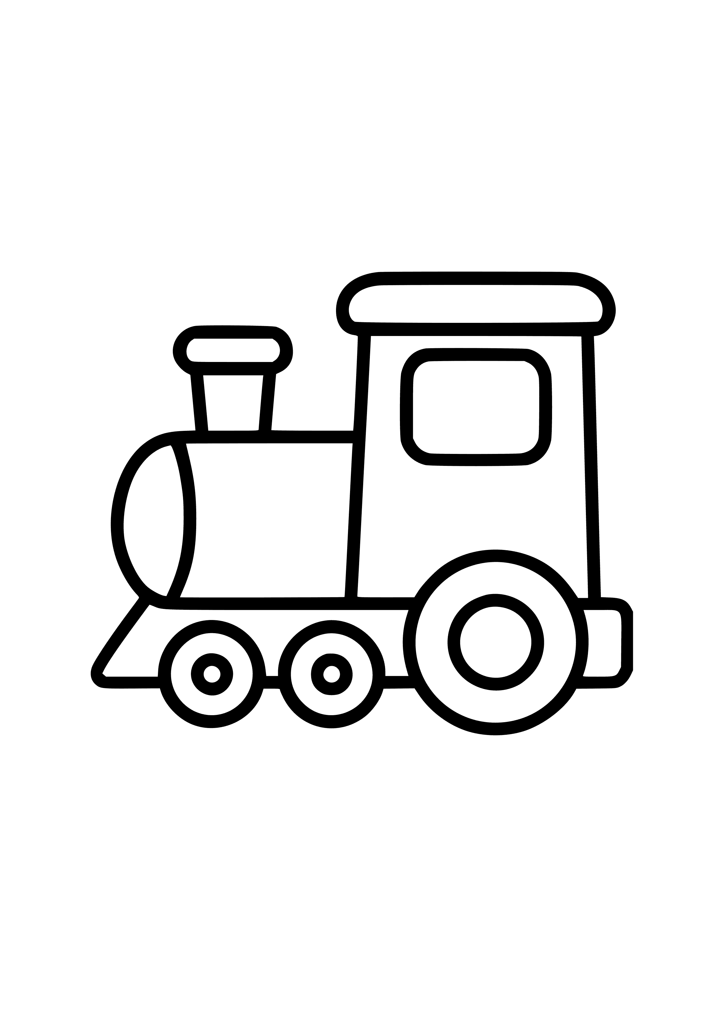 Playful Toy Train Coloring Page