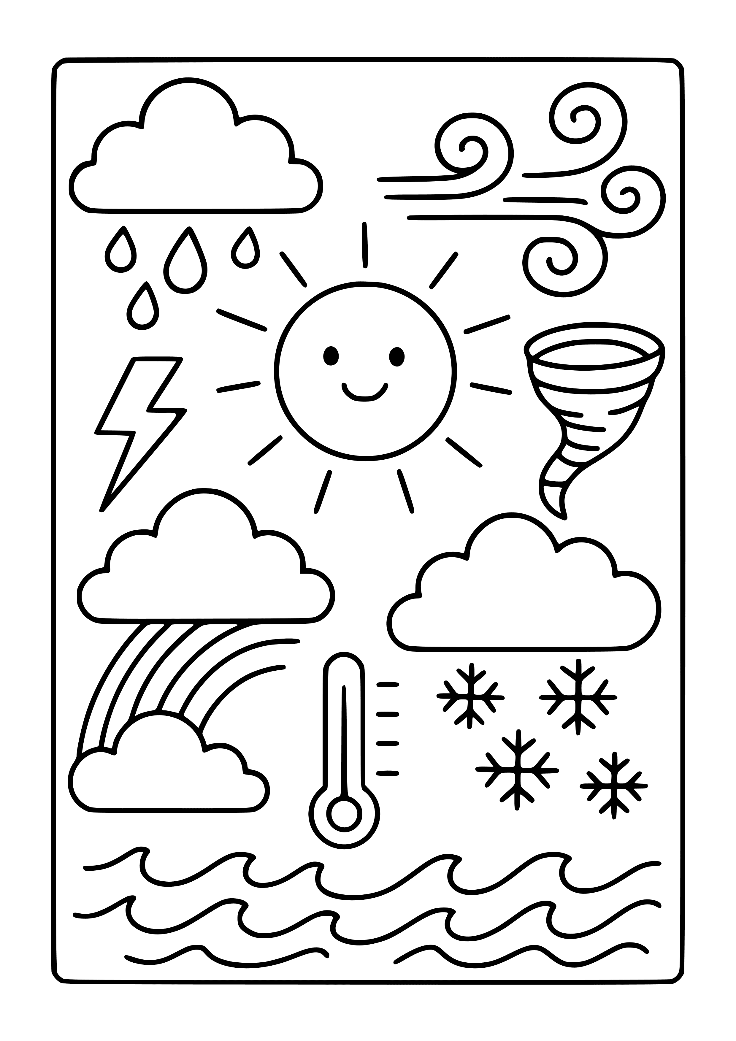 Science of Weather Coloring Page